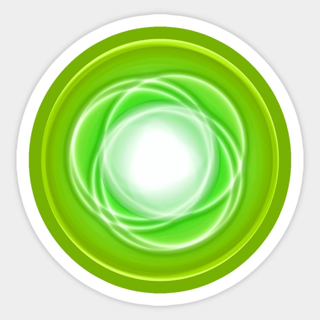 Space abstract planet green Sticker by carolsalazar